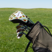 De Zimbabwaanse vlag met Jouw naam Golfheadcover (Insitu)