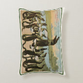 De zingende alligators ansichtkaart accent kussen (Voorkant(Verticaal))