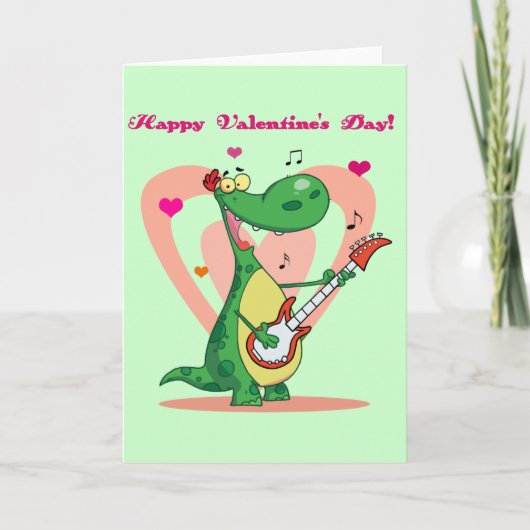 De zingende Kaart van Valentijn van de Dinosaurus (Voorkant)
