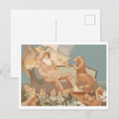 De zinkende koopvaardijscène briefkaart (Voorkant / Achterkant)