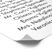 De Zitkaart van de weddenschap met de Zwarte Kaart Poster (Hoek)