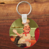 De zittende Chef Sleutelhanger (Voorkant)
