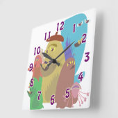 De zo Enge Vrienden van het Monster Vierkante Klok (Hoek)