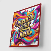 "De zoektocht begint" Vierkante Klok (Hoek)