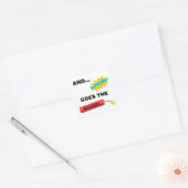 De zoem gaat de Dynamite Square Stickers (Envelop)