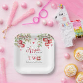 De zoete appel van ons oog | 2e verjaardag papieren bordje (Feest)