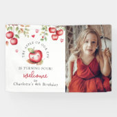 De zoete appel van ons oog | Fotoverjaardag Spandoek (Horizontaal)