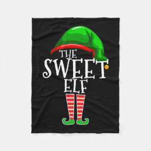 De zoete elf familie bijpassende groep kerstcadeau fleece deken