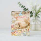 De zoete Kat van het Baby Briefkaart (Staand voorkant)