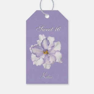 De zoete Orchidee van Lavendel 16 Cadeaulabel