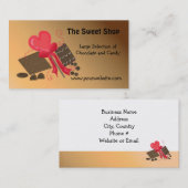 De zoete shop visitekaartje (Voorkant / Achterkant)