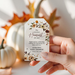 De Zoetste Oogst van Alle Herfst Baby Shower Favor Cadeaulabel
