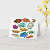 De zoetwater Tropische Kaart van Vissen (Gele Bloem)