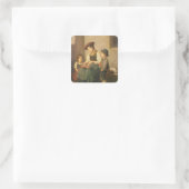 De Zof Player Vierkante Sticker (Tas)