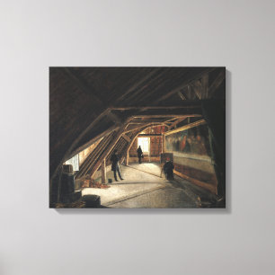 De zolder van een Museum Canvas Afdruk
