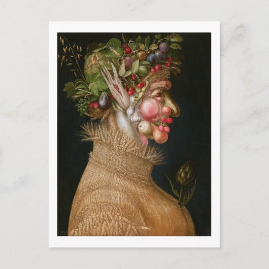 De zomer, Arcimboldo Briefkaart (Voorkant)