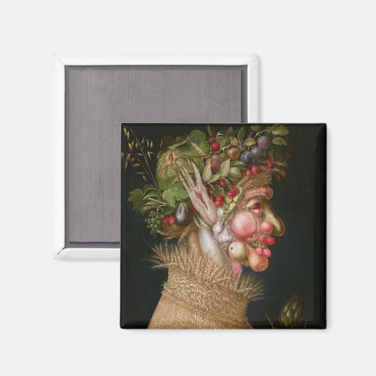 De zomer, Arcimboldo Magneet (Voorkant / Achterkant)