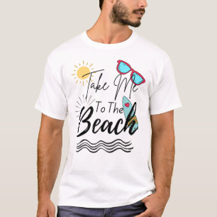 De zomer brengt me naar de strand t-shirt