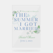 De zomer dat ik trouwde - Coastal Bridal Acryl Bord (Voorkant)