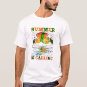 De zomer heet Sunset Island T-shirt (Voorkant)