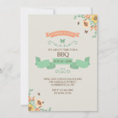 De zomer is hier Uitnodiging (Voorkant)