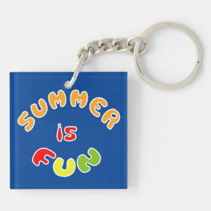 De zomer is leuk sleutelhanger