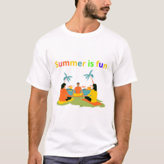 De zomer is leuk t-shirt