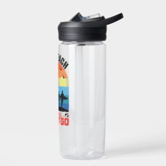 De zomer komt eraan - I Must Go - Retro Beach Suns Waterfles