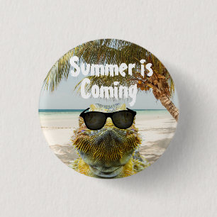 De zomer komt eraan ronde button 3,2 cm