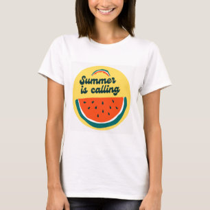 De zomer roept t-shirt