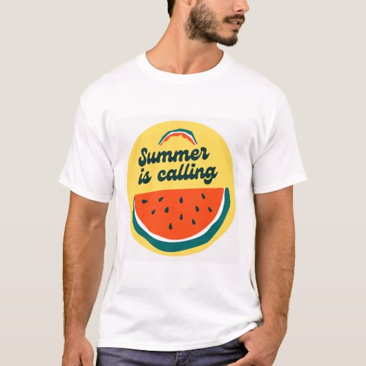 De zomer roept t-shirt (Voorkant)