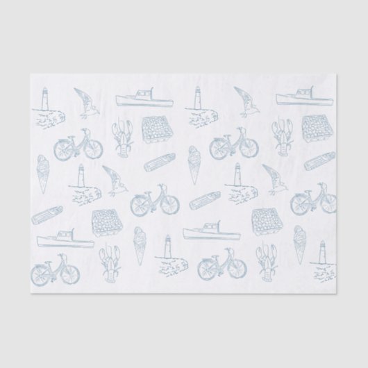 De zomer van New England Tissuepapier (Voorkant)