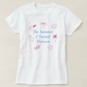 De zomer waarin ik dertien werd Seashells Beach T-shirt