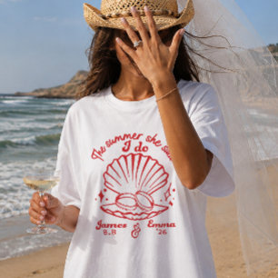 De zomer waarin ze zei dat ik een douane-bruidsmei t-shirt