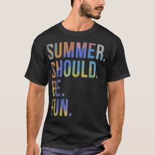 De zomer zou moeten worden vervaagd door regenboo t-shirt