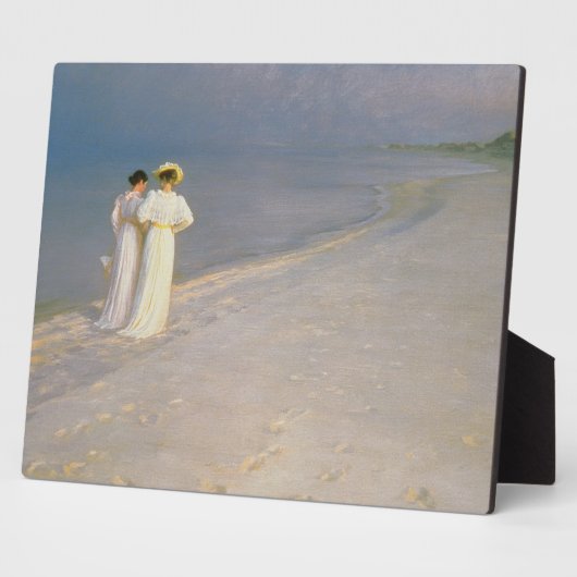 De zomeravond op de zuidkust van Skagen Fotoplaat (Zijkant)