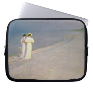 De zomeravond op de zuidkust van Skagen Laptop Sleeve