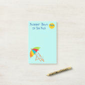 De zomerdagen in de Zon post-het Nota's Post-it® Notes (Op bureau)