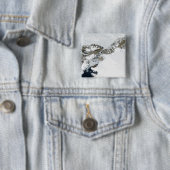 De zomerdooi vierkante button 5,1 cm (In situ)