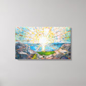 De zon 1909 | Edvard Munch | Canvas Afdruk (Voorkant)