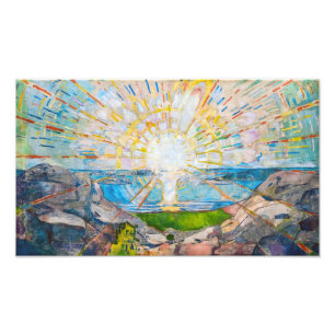 De Zon 1909 Edvard Munch Foto Afdruk