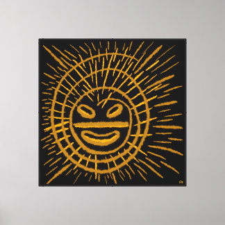 De Zon als El Sol de Jayuya Canvas Afdruk