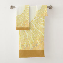 De zon bad handdoek