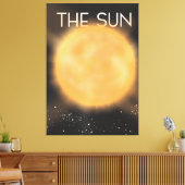 De zon canvas afdruk (Insitu (Woonkamer))
