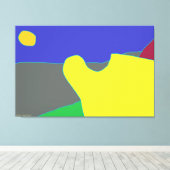 De zon canvas afdruk (Insitu (Houten vloer))