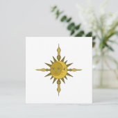 De Zon en de Maan Feestdagenkaart (Staand voorkant)