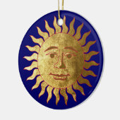 De zon en de maan keramisch ornament (Links)