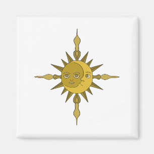 De Zon- en Maanversiering Magneet