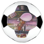 De zon- en moonroze ballon voetbal (Gedraaid)