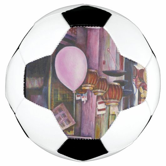 De zon- en moonroze ballon voetbal (Voorkant)